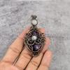 Multi Flash Labradorite & Rainbow Moonstone Pendant, 999 Copper Wire Wrapped Jewelry, Gemstone Jewelry, Handmade Pendant, For Wedding Gift