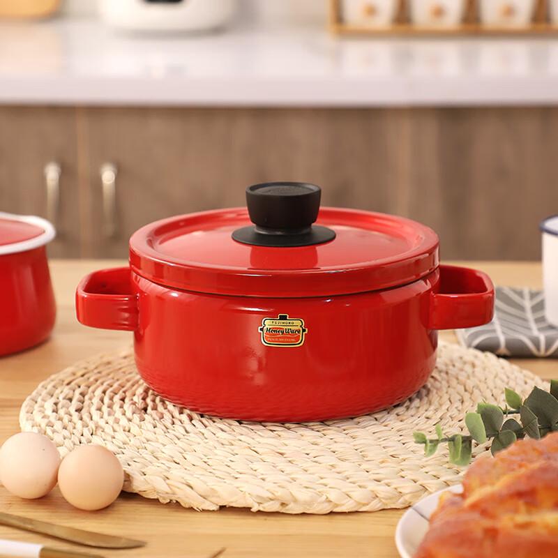 FUJIHORO Japanse Emaille Diepe Soeppan 22CM