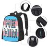 He / Him Bag Backpack For Men Women Girls Teenage He Him Pronouns Lgbt Pride