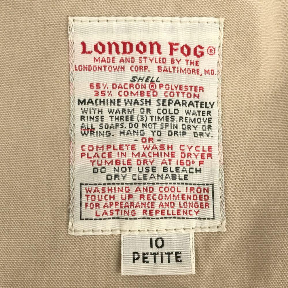 LONDON FOG Trench Coat PETITE 10 Beige Women Used