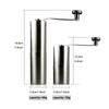 Manual Coffee Grinder Coffee Bean Grinding Stainless Steel Ceramic Mechanism Adjustable Burr Coffee Grinder Mill Coffee Tools