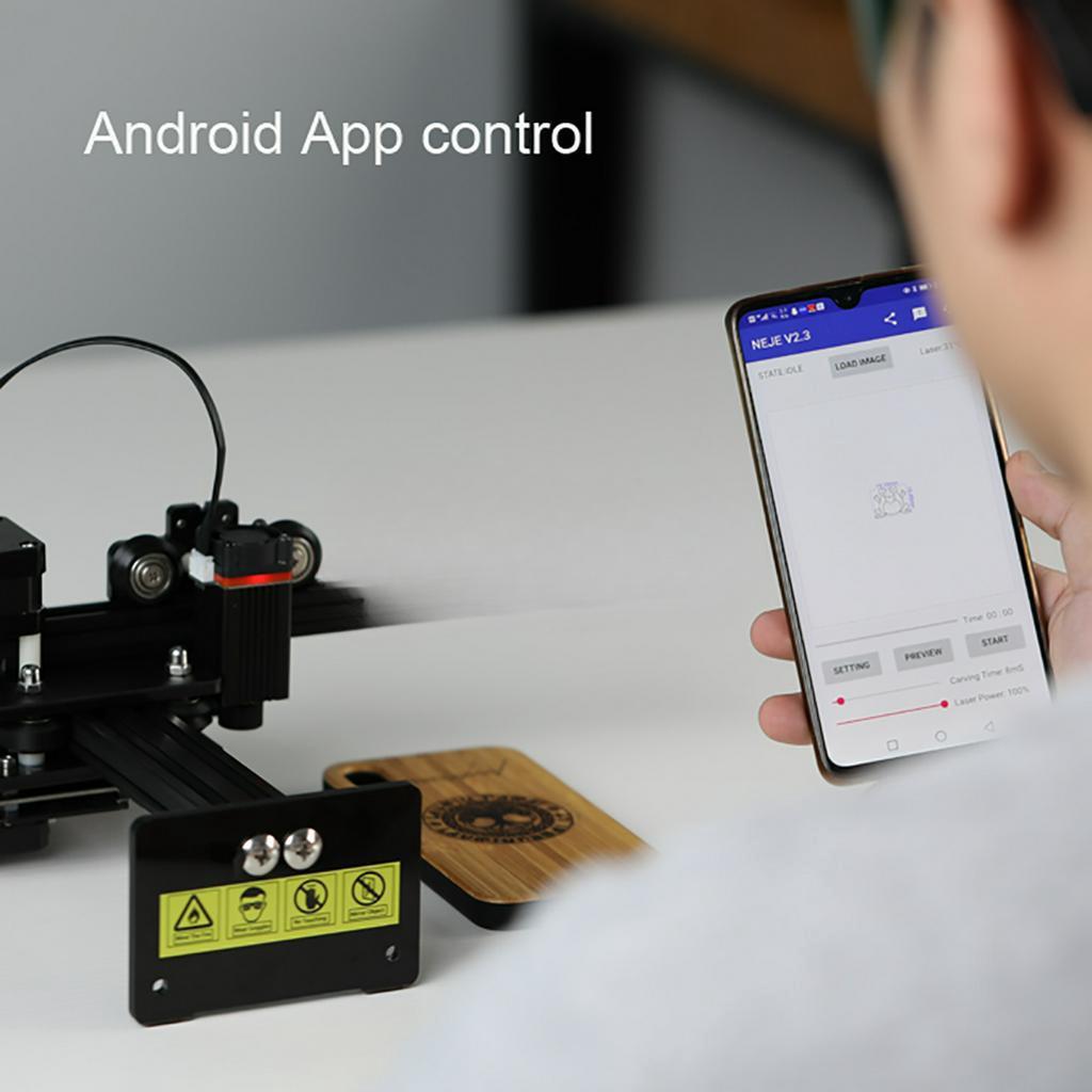 AC100-240V Fully Assembly Desktop Laser Engraver Carver Master 2 Mini High Speed 10W Laser Engraving Machine with Wireless APP Control