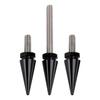 3 Spiked Windshield Bolts Black For Harley Electra Glide Tri Glide Street Glide 2014-2025