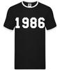 1986 College - Mens Ringer - 40th Birthday Gift 40 Present Gift Funny