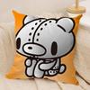 Cartoon G-gloomy Bear Cushion Cover Soft Plush Fabric Double-Sided Printed Cushion Covers for All Seasons Home Decor