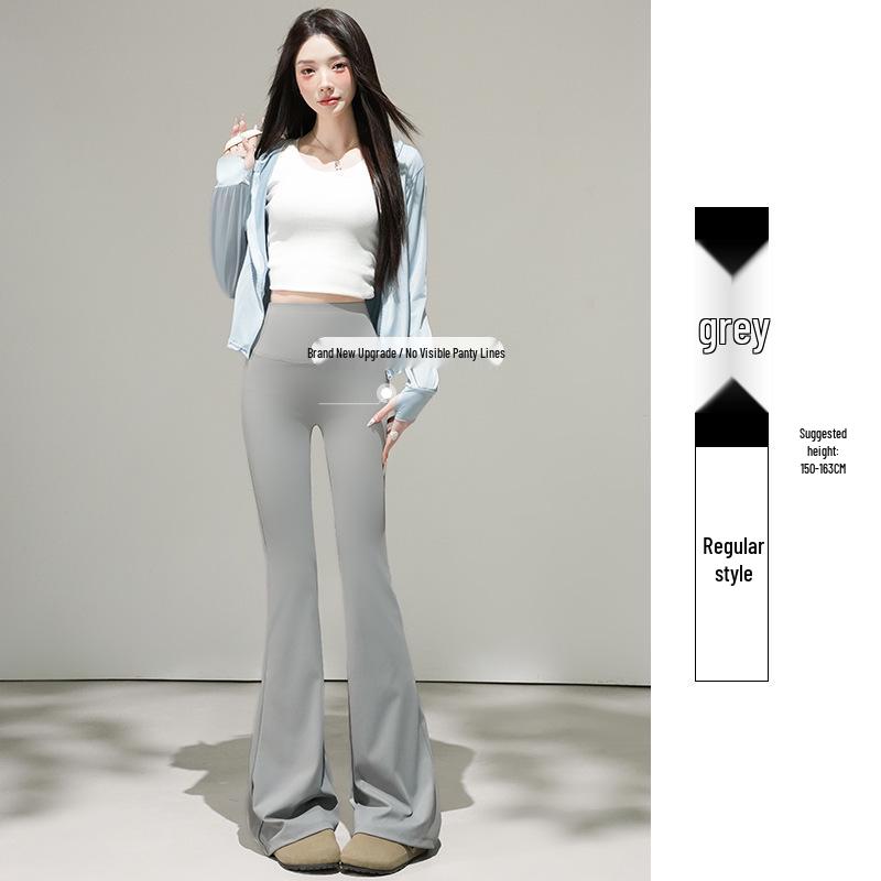 

Women s High-Waisted Micro-Flared Yoga Pants - 2026 Spring/Summer Seamless Slim Fit Base Layer XXL (125-145 lbs)