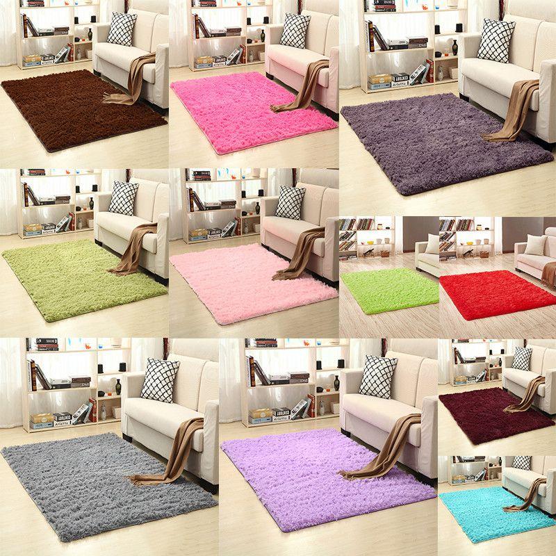 Luxuriously Soft Fluffy Rug With Anti-slip Backing Perfect For Living Room And Bedroom