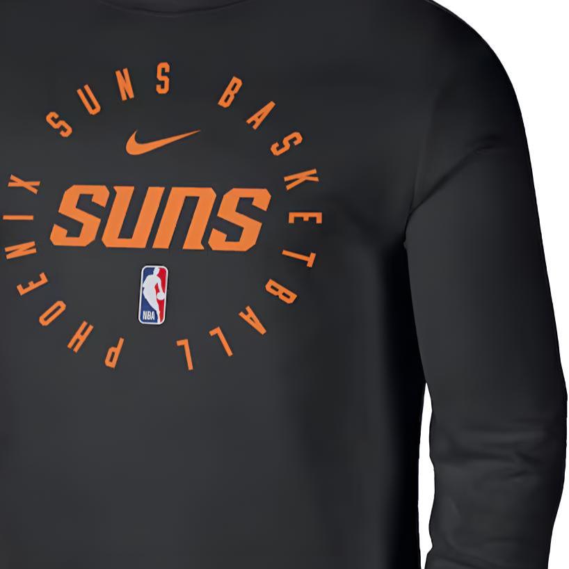 Nike NBA Phoenix Suns 2024/25 Season Legend Court Training Crew Neck Long Sleeve T-Shirt Men Tops HF1513-010