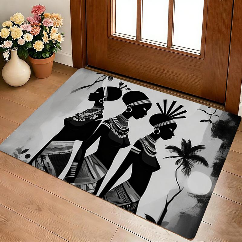 African Women Living Room Nonslip Area Rug Soft Carpet For Bedroom Game Playroom Sofa Office Home Decor Doormat Christmas Gift C92910