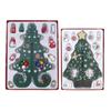 Christmas Tree Children's Handmade DIY Stereo Wooden Christmas Tree Scene Layout Christmas Decorations Ornaments 17 19cm Height