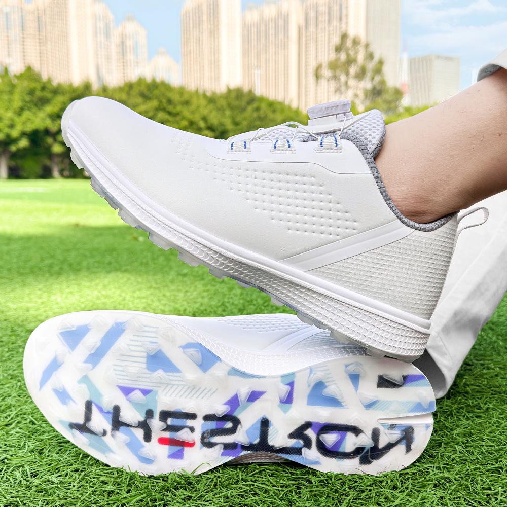 X580 Plus Size Rotating Buckle Golf Shoes with Spikes 49