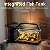 Heating Pad Integrated Fish Tank Built-In Light Desktop Fish Tank  Office Decor