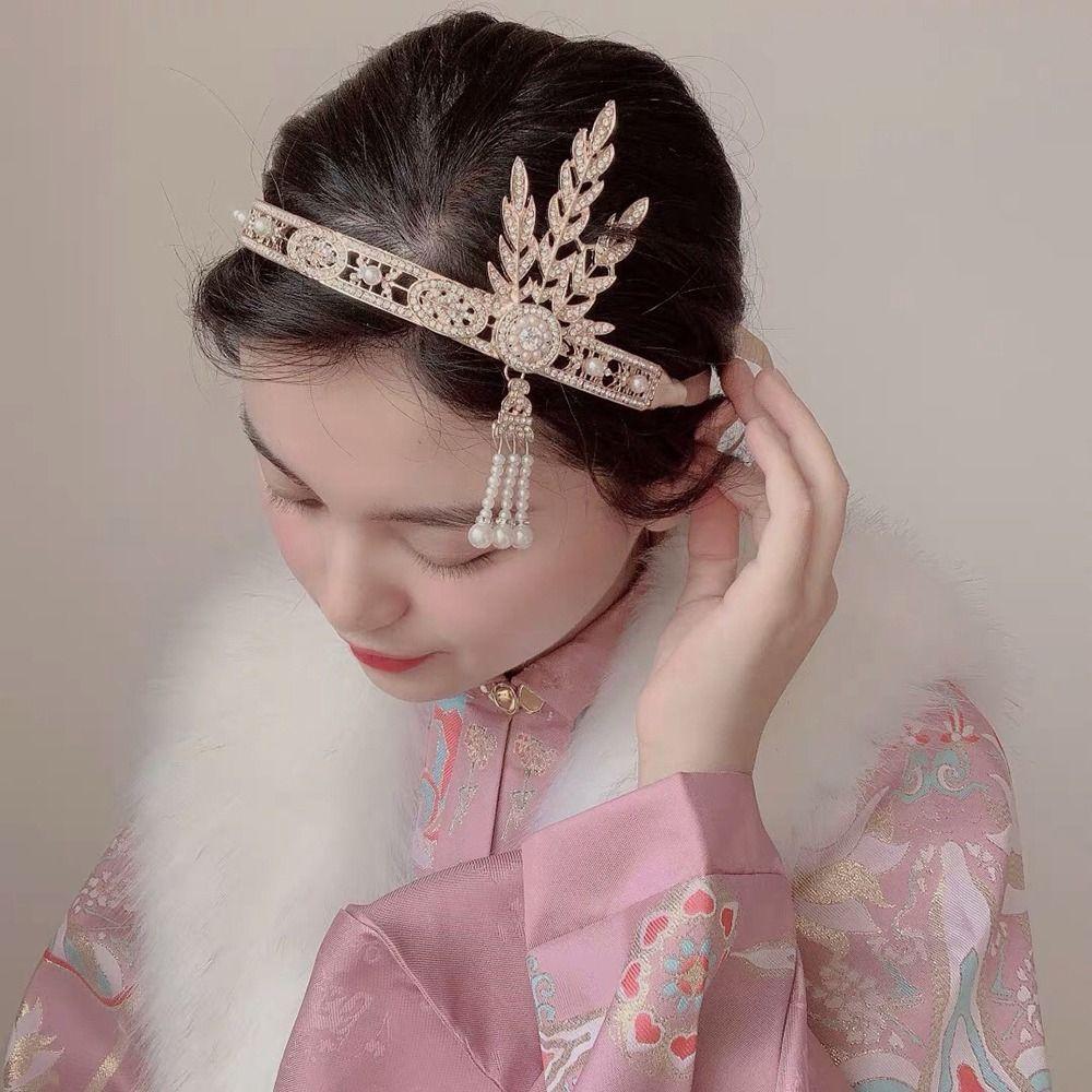 Korean Style Headband Great Gatsby Headband Leaf Headband Masquerade Party Hair Accessories