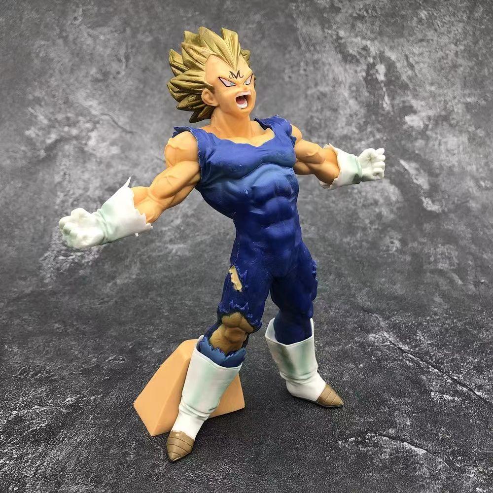 17cm Dragon Ball Z Anime Figures Majin Vegeta Son Goku Action Figure Gk Statue Figurine Model Doll Decoration Ornaments Toys