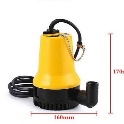 Pompe de cale submersible 12V/24V CC pour drainage domestique et de cabine