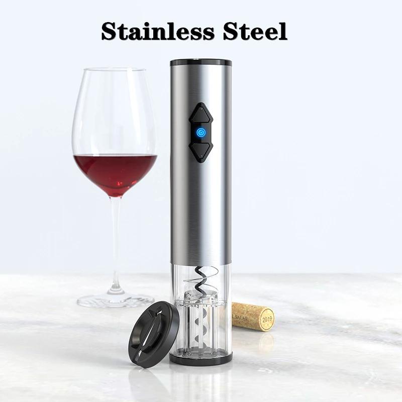 Fast Electric Red Wine Corkscrew, Full-automation Grape Wine Bottle Opener, Illuminated Foil Cutter, Take Out Cork Kitchen Gadge