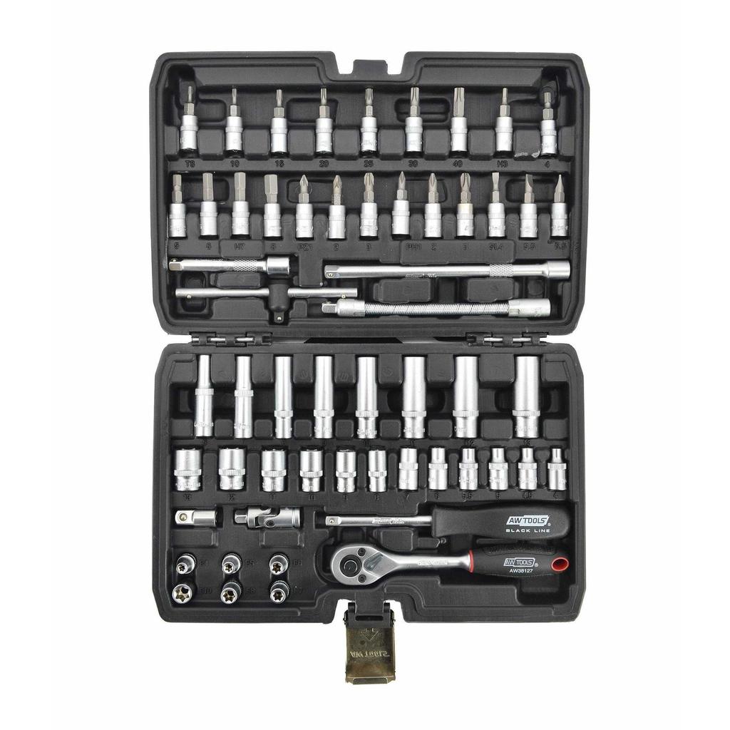 AW Tools 1/4 Socket & Driver Set