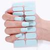 Teilgehärtete Gel-Nagelstreifen mit Feile Einfach aufzutragen Entfernen UV-LED-Licht Erforderlich Klebender Nagelaufkleber Maniküre zu Hause DIY-Nagellack-Wrap