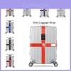 Durable Luggage Strap Cross Packing Belt Secure Travel Bag Protective Tightening Reinforcement Rope