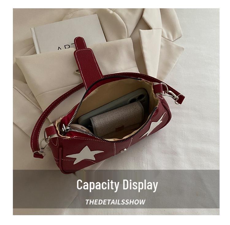 Trendy Star Design Women's Underarm Shoulder Bag - Fashionable and Versatile for Commuters