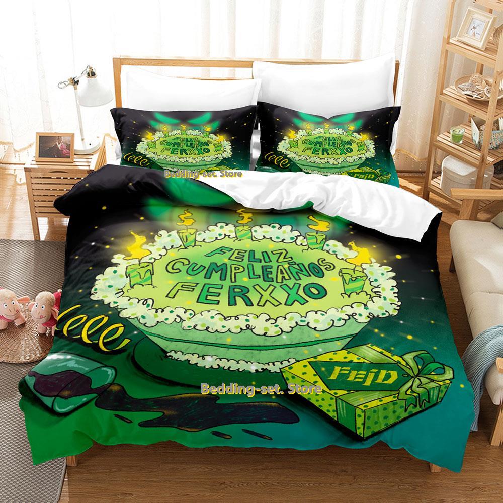 Ferxxoo Feid Bedding Collection Single Twin Full Queen King Size Bed Collection Adult Kid Bedroom Duvetcover Collections 3D Print Anime Bed Shee