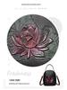 2025 Autumn-Winter Women's Lotus Handbag: Versatile Embossed Crossbody & Shoulder Bag