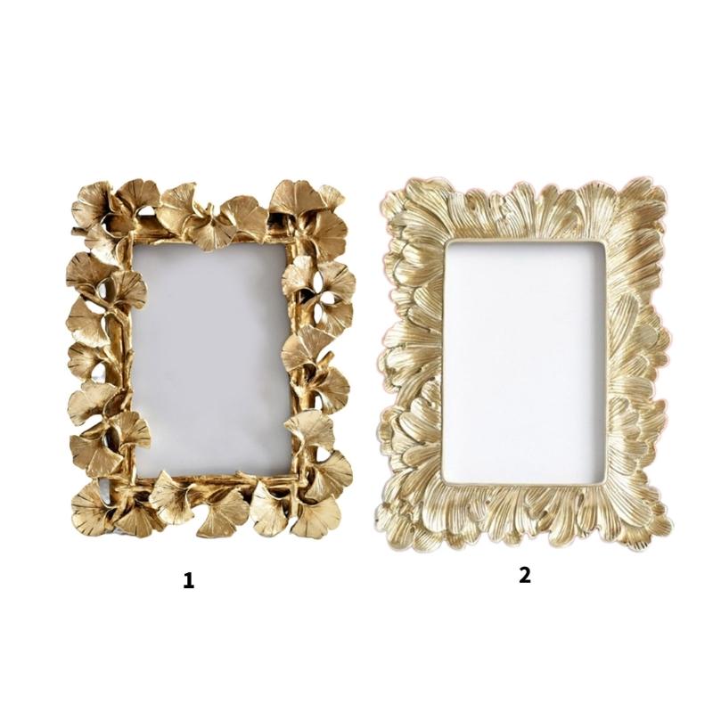 Resin Picture Frame Nostalgic Elegant Type Photo Holder for 6" Photos Bedroom and Living Room Decoration