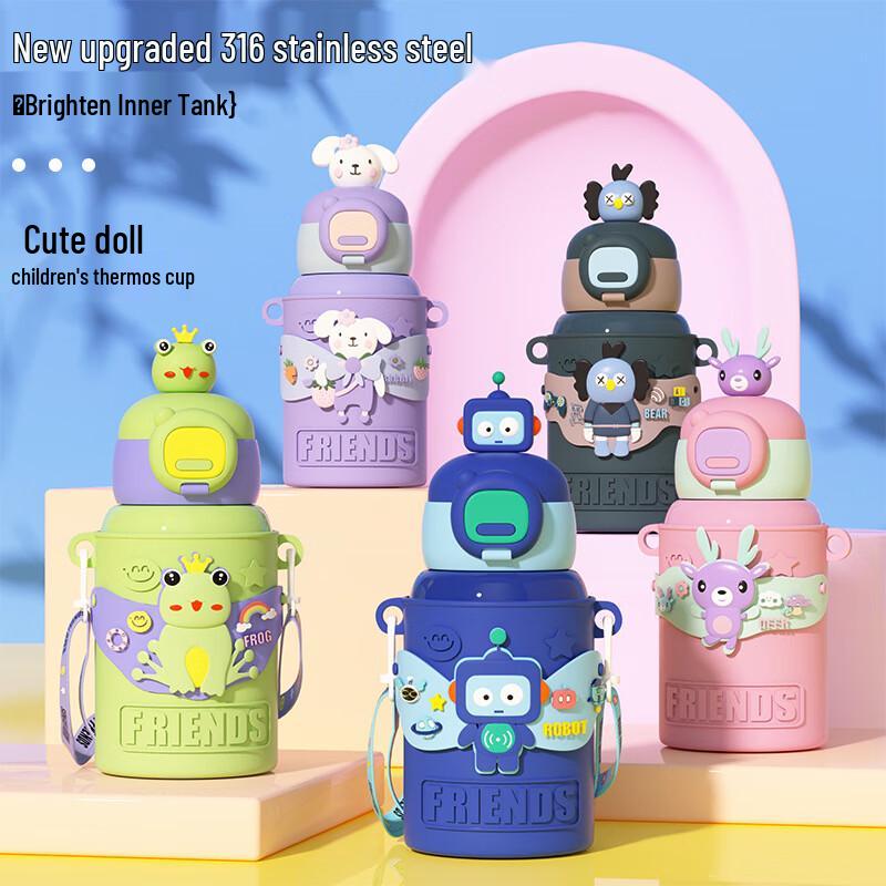 Juntian 316 Stainless Steel Kids Thermal Water Bottle