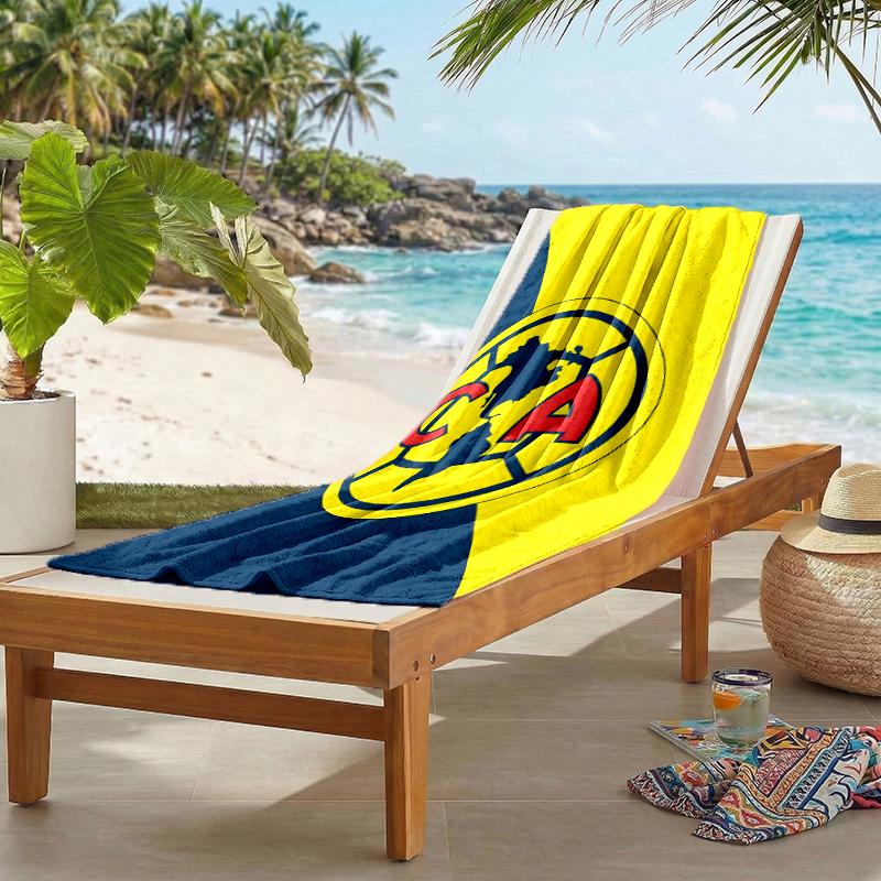 Club Amrica Fashion Beach Towel: Ideal for Summer Adventures Soft, absorbent and quick drying suitable for swimming and bathing