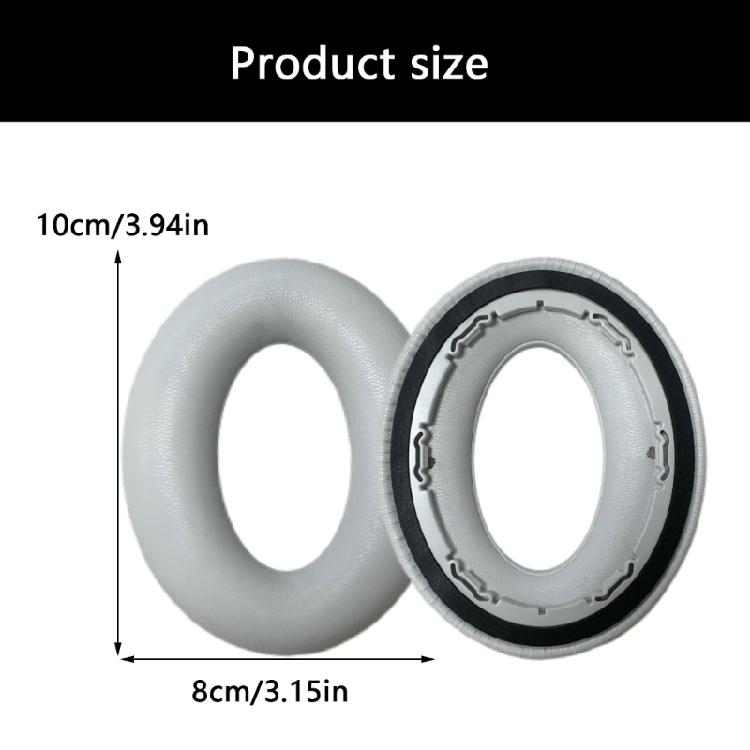 1 Pair Replacement Ear Pad for Bluetooth-compatible On-Ear Headphones Soft Leather Ear Cushion Foam Cover Replacement