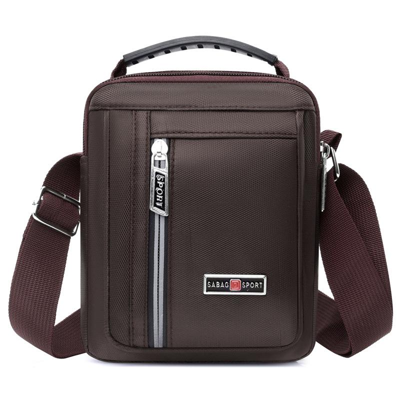 

New Fashion Portable Men s Bags Go Out for Leisure Vertical Crossbody Bag Nylon Lightweight Commuter Joker Shoulder Bag.