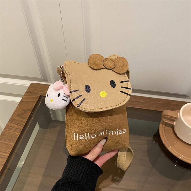 Cute Cat Print Shoulder Bag for Women Leopard Print Crossbody Purse Mini Faux Leather Handbag Trendy Fashion Casual Daily Bag