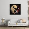 Tai Chi Yin Yang Full 11CT DIY Stamped Cross Stitch Kits 40x40cm Printed Cross-Stitch Kits for Adults Home Decor