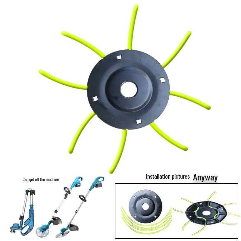 Rechargeable Lithium Battery Lawn Mower with Wheels - Compact Weeding Tool