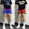 American-Style Trendy Thin Breathable Mesh Shorts, European and American Style Youth Knee-Length Basketball Shorts, Four-Quarter Length Sports Shorts