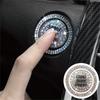 Set of 2 Car Start Button Stickers, Featuring a Rhinestone Ring Design for Decorative Purposes And, Ideal for Automotive Additions