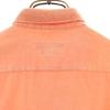 Emporio Armani Short Sleeve Full Zip Button Down Shirt S Orange Series Men's Used