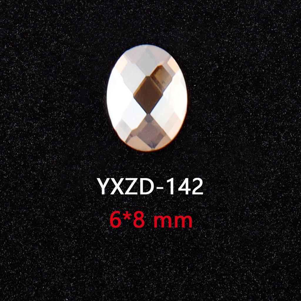 1440 Glas Diamanten mit flachem Boden Gold Champagner Speziell geformte Nageldiamanten DIY Tragematerial für Nägel Nagel Speziell geformte Diamanten Zubehör