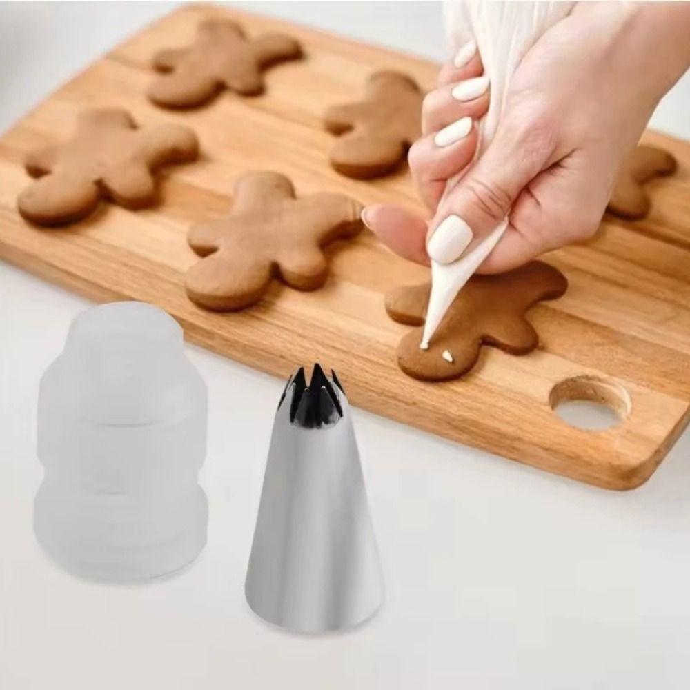 DIY Cream Nozzles Stainless Steel Baking Tool Durable Cake Decoration Tip