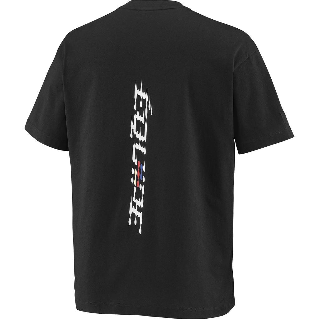 SALOMON Equipe T Shirts Men's Pitch Black Crew Neck Moderate Straight Fit C28487