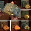 3D Stereoscopic Folding Night Light Fan Shaped Art Book Light Material Kit DIY Book Lamp  Table