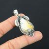 Sisters Day Deal Maligano Jasper Gemstone 925 Silver Daughter Art Deco Pendant