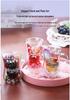 Dried Flower Body-Shaping Double-Walled Glass Cup with Handle and Heat Insulation for Coffee, Milk, or Juice