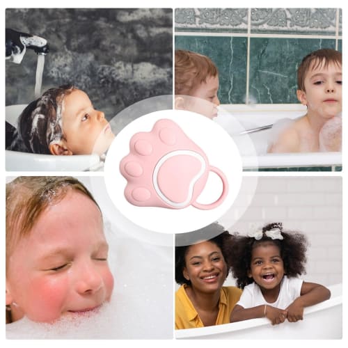 Misaakoeq Baby Shower Brush, Cradle Cap Brush - Newborn Head Scrubber, Silicone Baby Cradle Cap Brush for Babies, Baby Bath Scrubber, Soft Face Scrubb