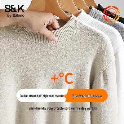 Baleno Men's S&K Mock Neck Warm Sweater