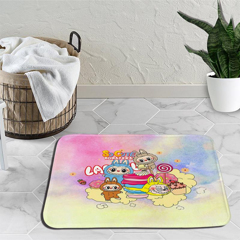 

Мультяшный Лабубу Ковер для спальни Домашнее прикроватное одеяло Плюшевый коврик перед кроватью Коврик для пола в гостиной у дивана и кофейного столика Нескользящий коврик для ног 7