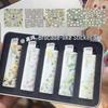 Grasshopper Lighter Daisy Embossed Nail Art & Flourishing Flowers DIY Decorative Adhesive Stickers Set