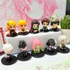 Q-Version Demon Slayer 5 Stile/Set Sitzende Geisterpuppe Tanjiro Nidouzi Inosuke Zenizu Figur Actionfigur Filmmodell Spielzeugpuppe