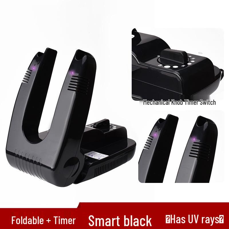 Smart Folding Shoe Dryer with UV Ozone Disinfection and Timer Function