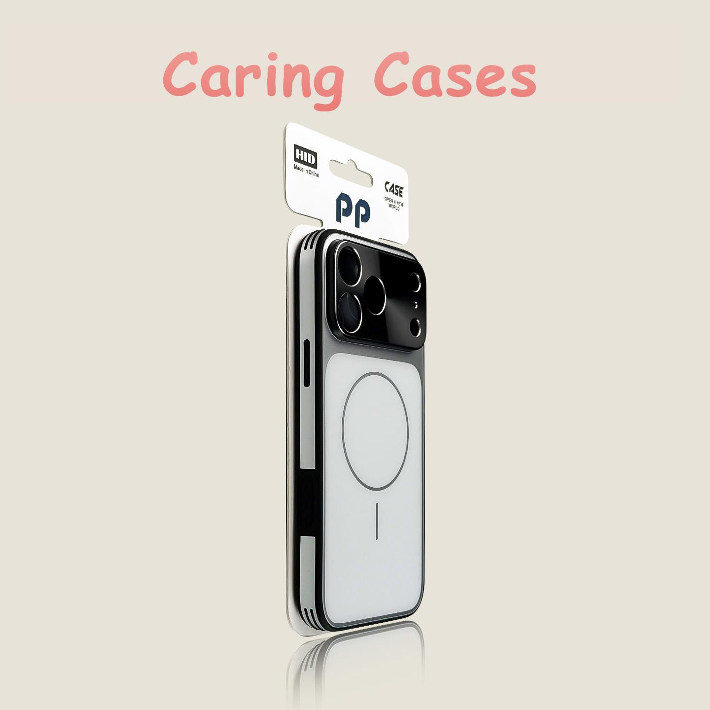 For iPhone 17 Pro Max Case Gray Magnetic Gold Large Window Drop-Proof Full Cover iPhone17 Pro Max белый